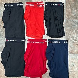 6 pair Tommy Hilfiger boxer briefs. Performance material  Medium